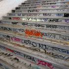 Marches d'escalier taggées