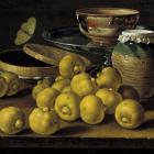 Nature morte de fruits et vaisselle