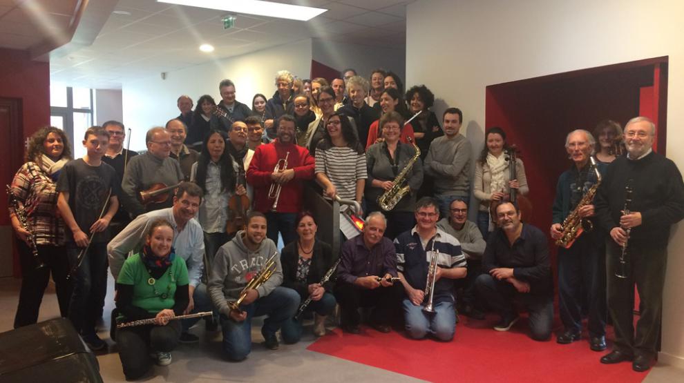 Les musiciens et le metteur en scène