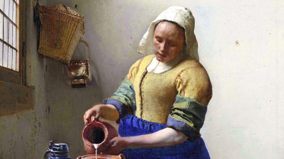 Tableau La laitière de Vermeer