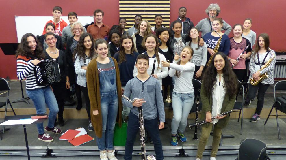 Les élèves CHAM participant à ce projet