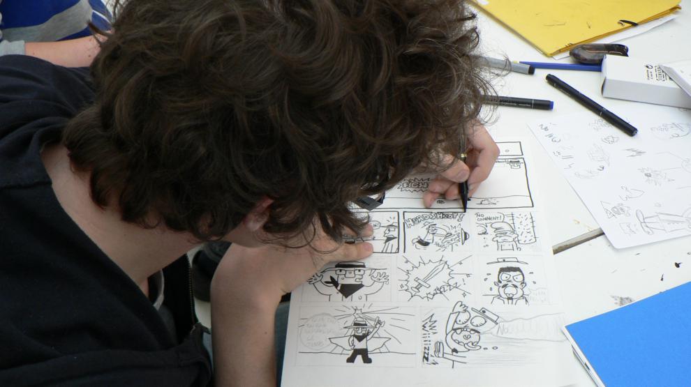 Un atelier de bande dessinée