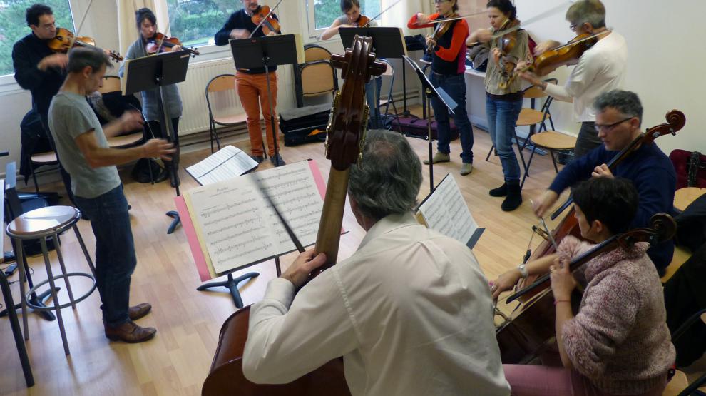 L'ensemble instrumental en répétition