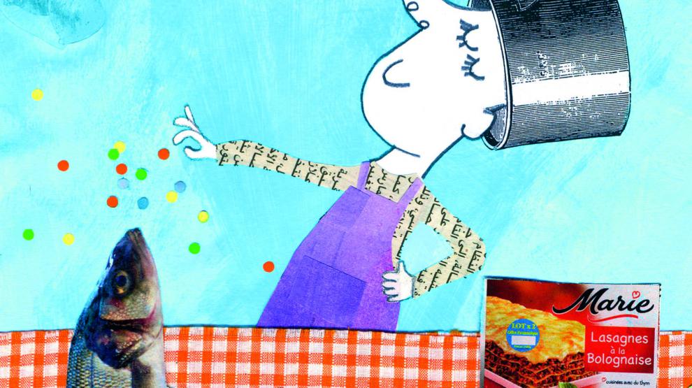1 personnage dans une cuisine