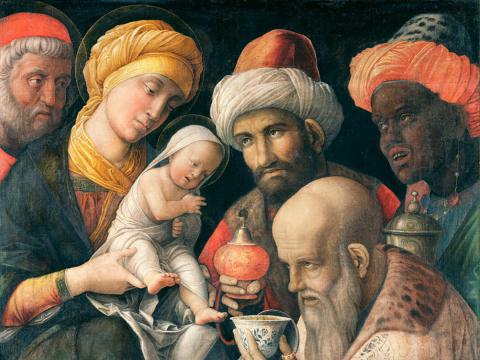 L'adoration des mages. Andrea Mantegna.